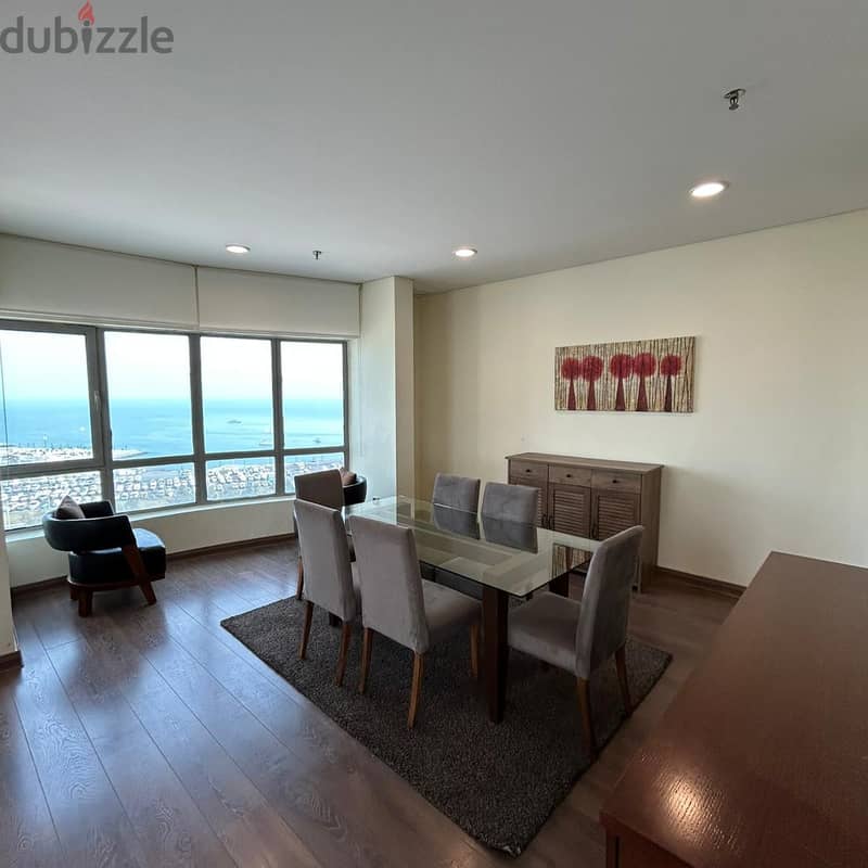 Furnished duplex with sea view for rent in Salmiya 9
