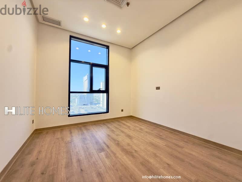 Seaview 2 bedroom semi furnished apartment for rent in Sabha Al Salem 2