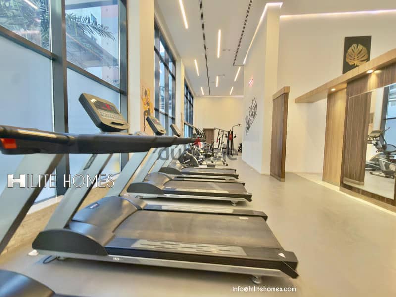 Seaview 2 bedroom semi furnished apartment for rent in Sabha Al Salem 5