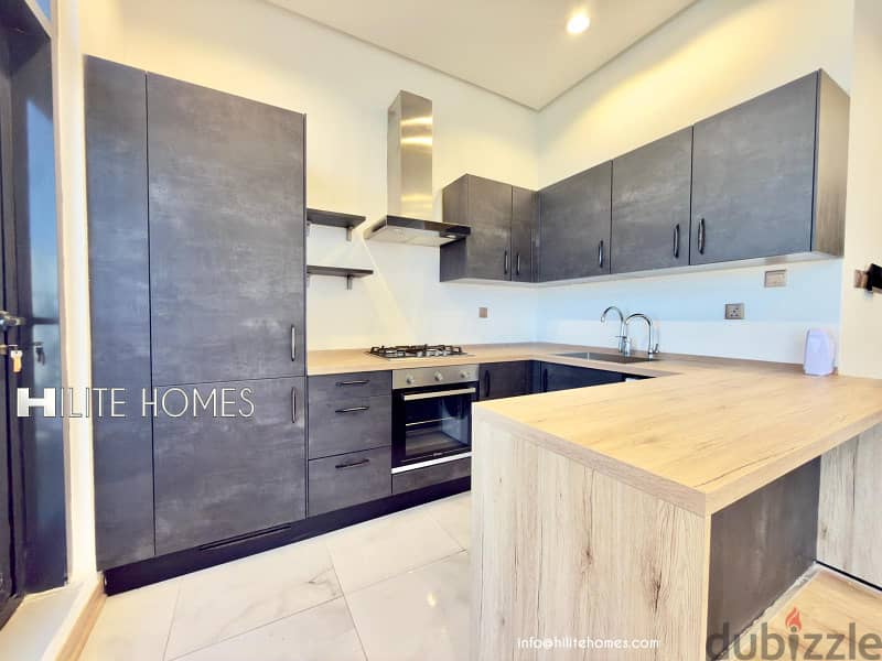 Seaview 2 bedroom semi furnished apartment for rent in Sabha Al Salem 1