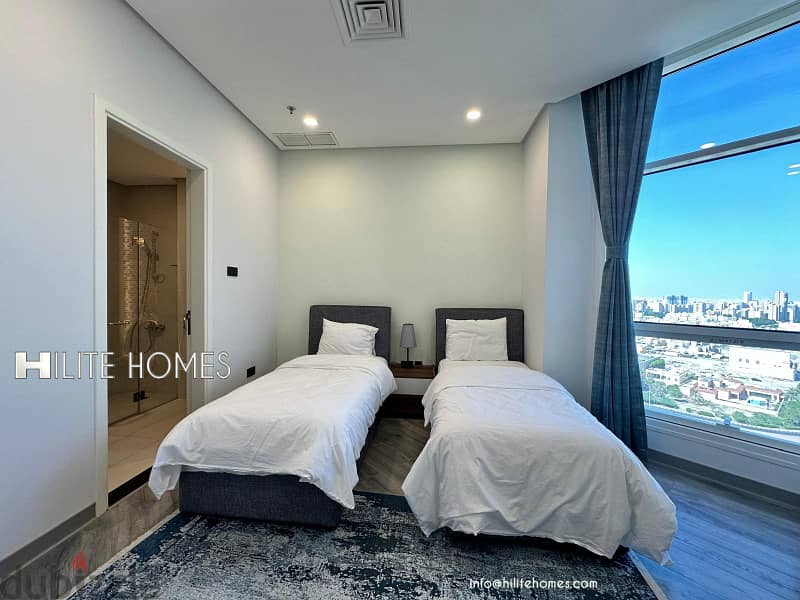 SEA VIEW SEMIFURNISHED TWO BEDROOM APARTMENT FOR RENT IN MAHBOULA 4
