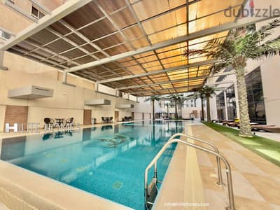 Seaview 2 bedroom semi furnished apartment for rent in Sabha Al Salem