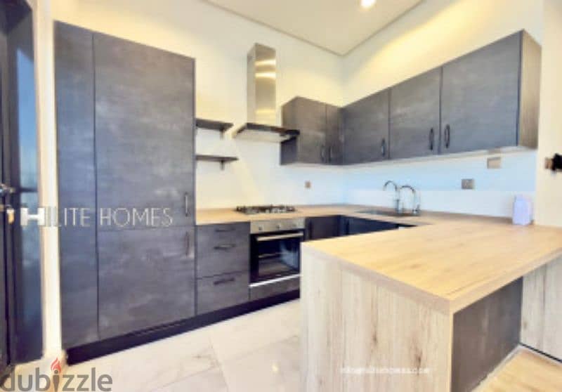 Seaview 2 bedroom semi furnished apartment for rent in Sabha Al Salem 4
