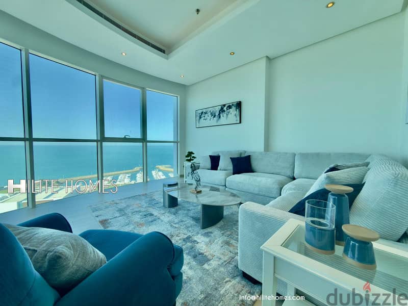 Three bedroom semi furnished apartment for rent in shaab 1