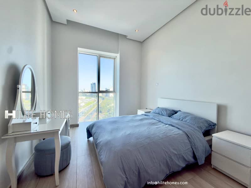 Three bedroom semi furnished apartment for rent in shaab 3