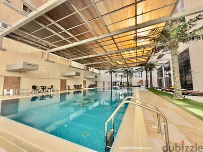 Seaview 2 bedroom semi furnished apartment for rent in Sabha Al Salem