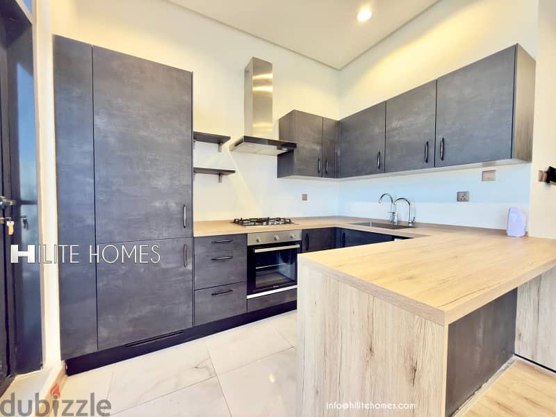 Seaview 2 bedroom semi furnished apartment for rent in Sabha Al Salem 1