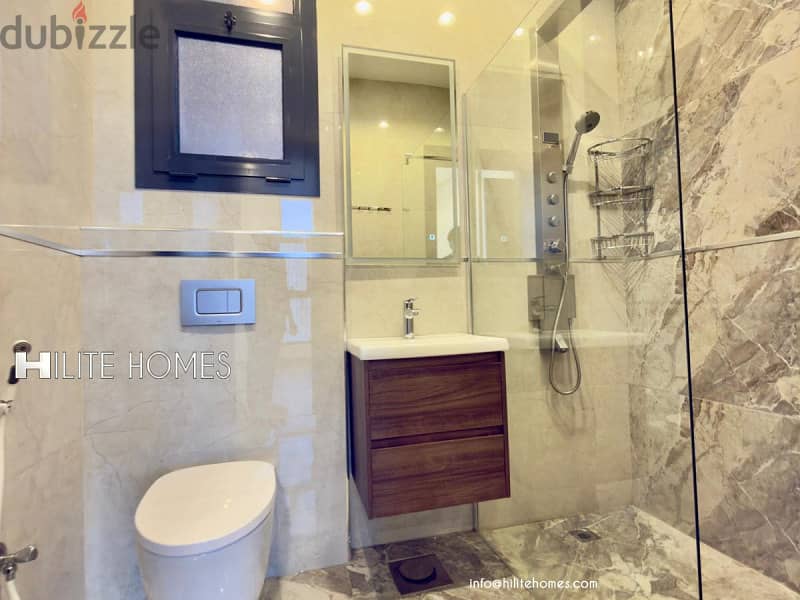 Seaview 2 bedroom semi furnished apartment for rent in Sabha Al Salem 6