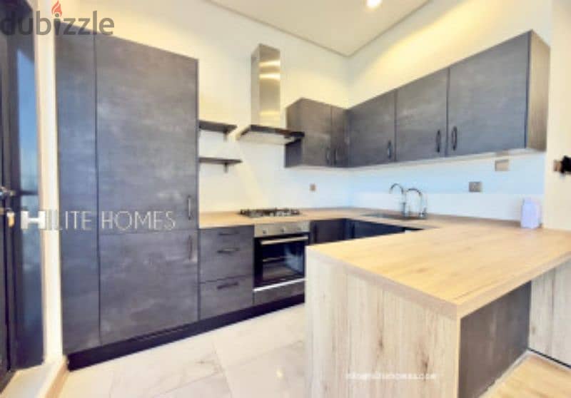 Seaview 2 bedroom semi furnished apartment for rent in Sabha Al Salem 1