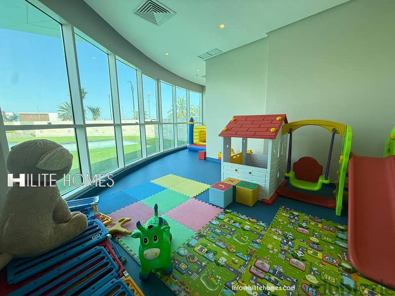 Three bedroom semi furnished apartment for rent in shaab 7