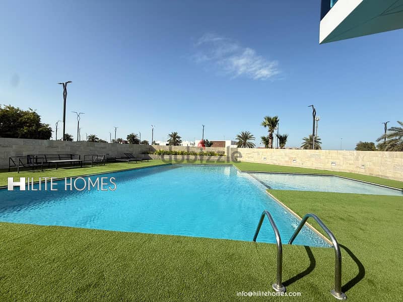 Three bedroom semi furnished apartment for rent in shaab 6