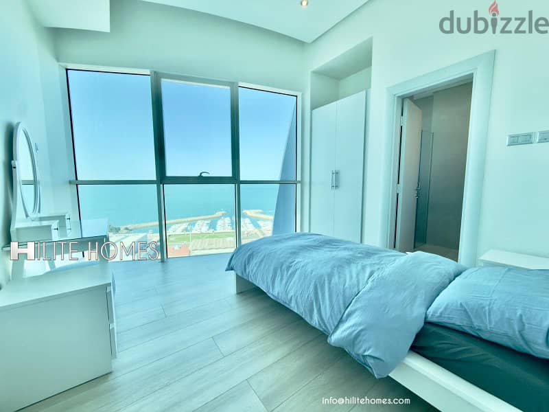 Three bedroom semi furnished apartment for rent in shaab 1