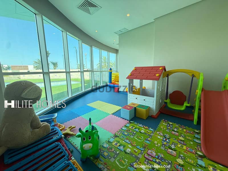 Three bedroom semi furnished apartment for rent in shaab 7