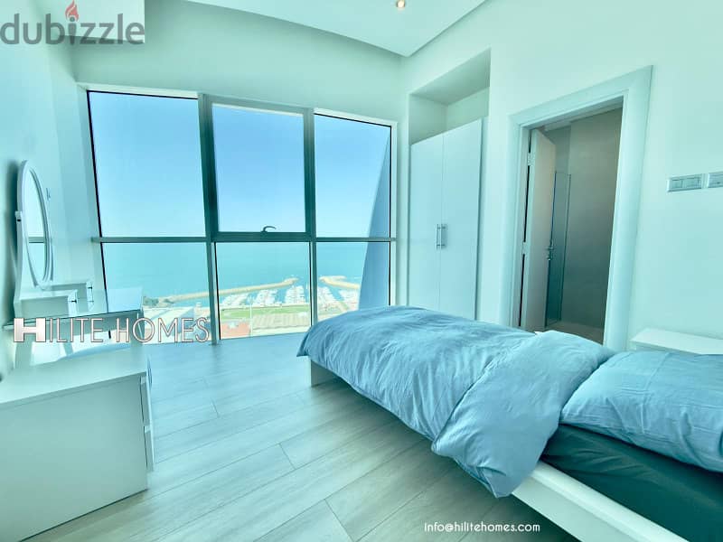 Three bedroom semi furnished apartment for rent in shaab 1