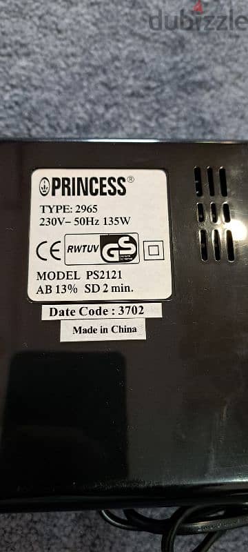 Princess vacuum sealer@ 2 KD. 60713907 2