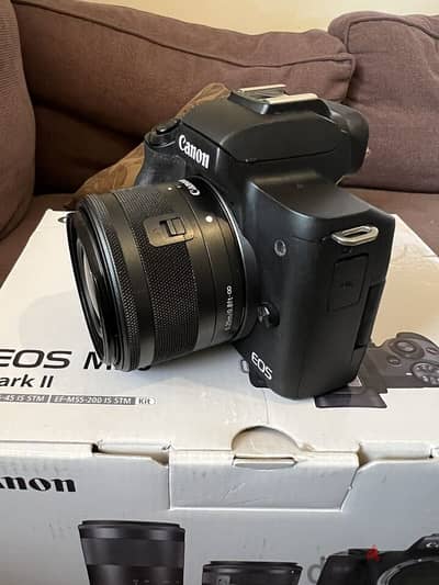 Canon E O S M50 Mark II Mirrorless Digital 15-45mm and 55-200mm Lenses