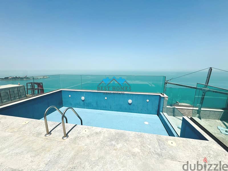 Luxury Seaview 3 Bedrooms Duplex Penthouse with Private Pool in Shaab 1