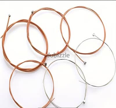 Full set of 6 strings for acoustic guitar