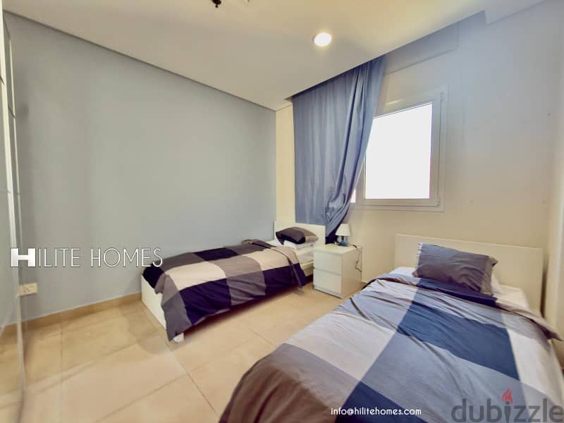 Modern 3 bedroom Duplex Seaview apartment for rent in Salmiya 7