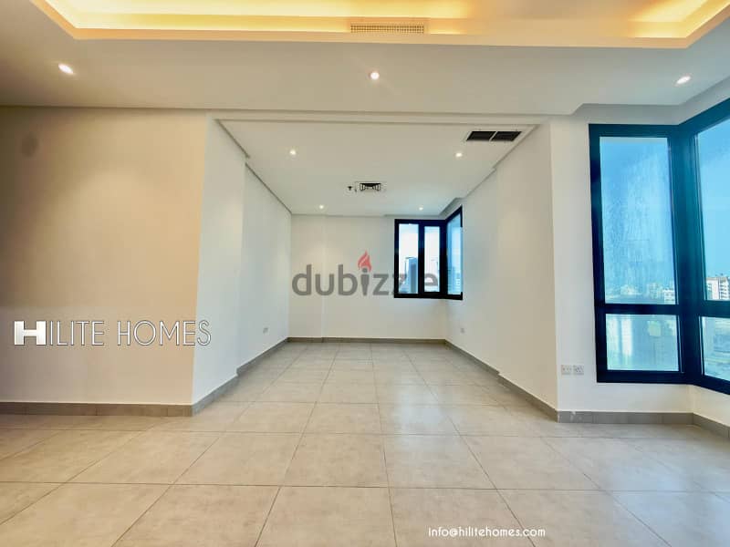 Two bedroom Sea view and city view apartment for rent in Salmiya 9