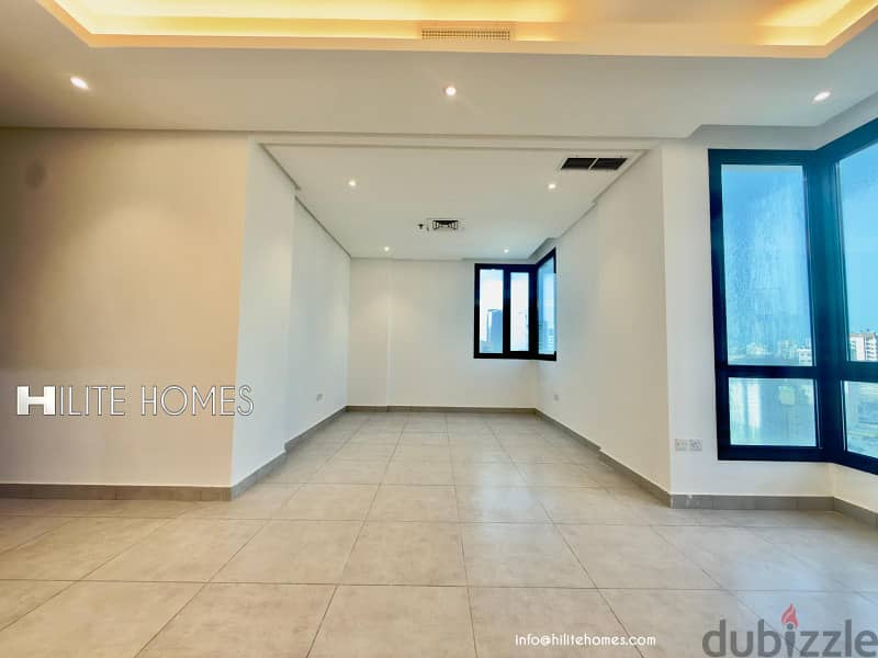Two bedroom Sea view and city view apartment for rent in Salmiya 9