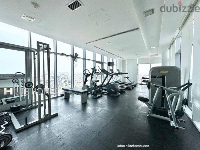 Full floor Sea view apartment for rent in Salmiya. 9
