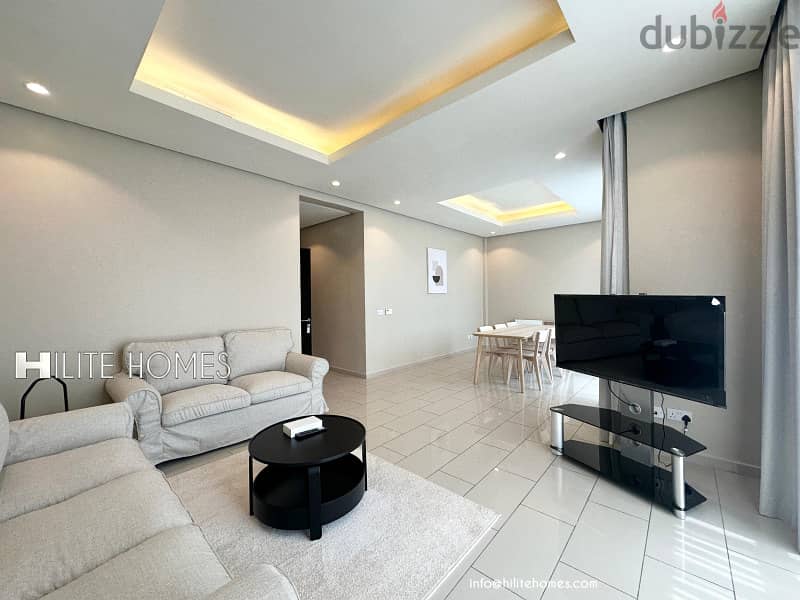 Fully furnished three bedroom apartment for rent in Salmiya 2