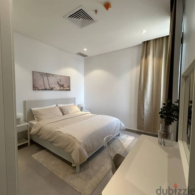 Furnished apartment with a sea view for rent in Hessa Al Mubarak 3