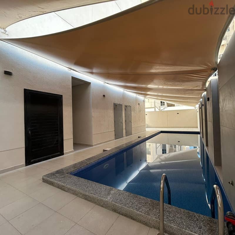 semi-furnished apartment with a sea view for rent in Hessa Al Mubarak 8