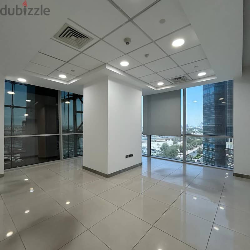 Commercial office with a grace period for rent in Qibla 2