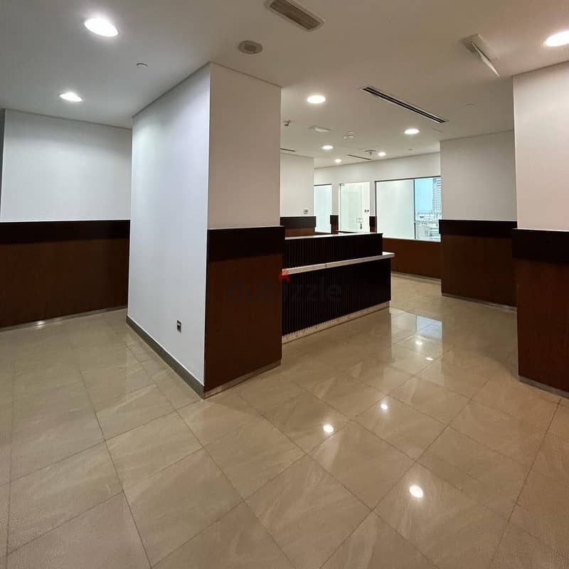 Commercial office with a grace period for rent in Qibla 5