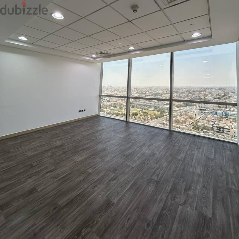 Commercial office with a grace period for rent in Qibla 1