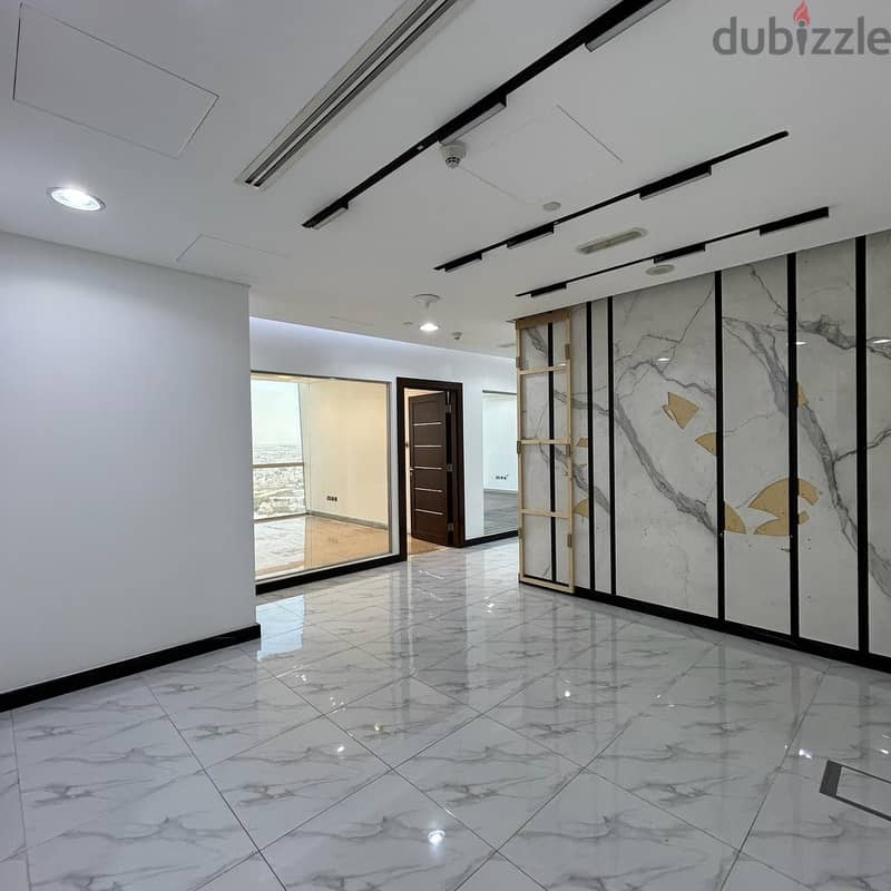 Commercial office with a grace period for rent in Qibla 2
