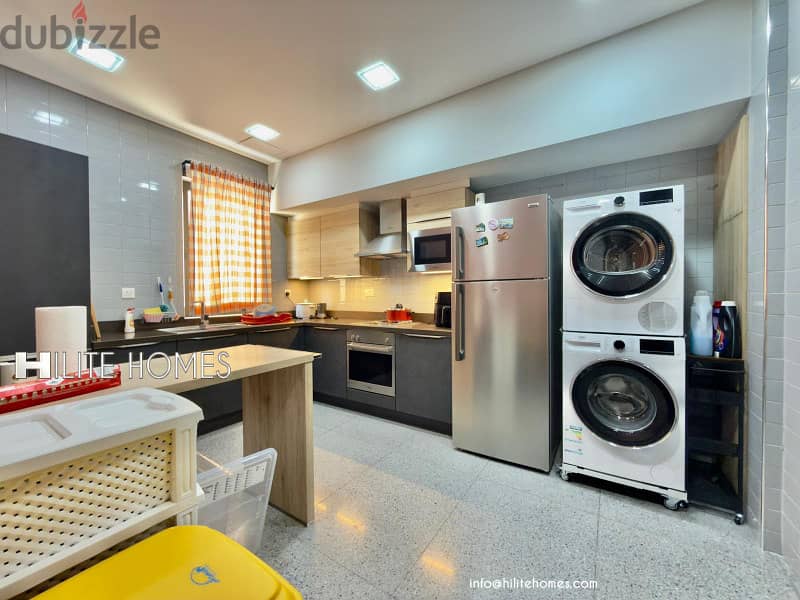 Modern three bedroom furnished apartment for rent in Sabha al Salem 6