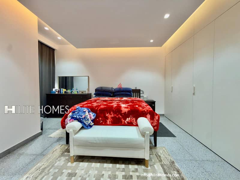 Modern three bedroom furnished apartment for rent in Sabha al Salem 11