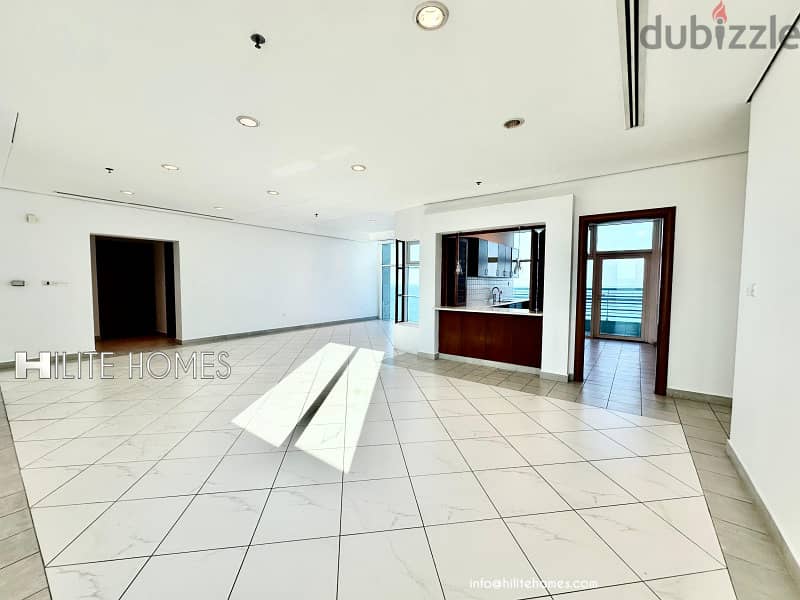 Three bedroom seaview apartment with balcony for rent in Mangaf 1