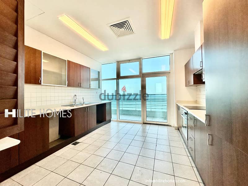 Three bedroom seaview apartment with balcony for rent in Mangaf 9