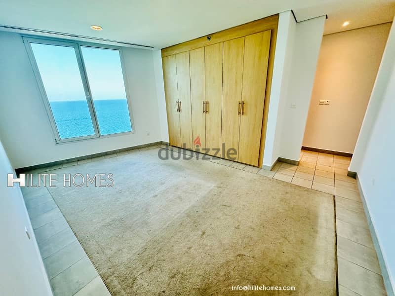 Three bedroom seaview apartment with balcony for rent in Mangaf 6