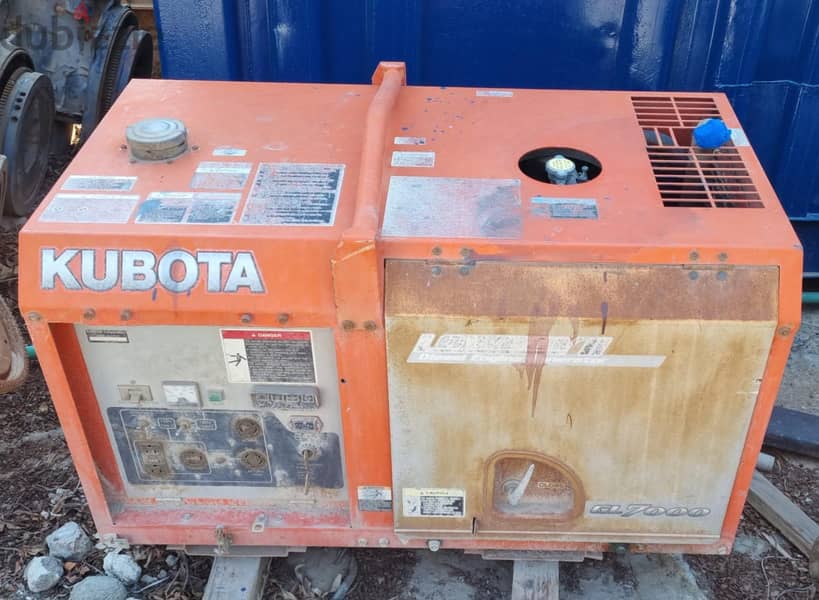 Generator Diesel Kubota Japan 6.5kw, silent 2017 11