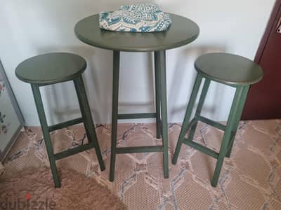 bar table set style, 1 table 2 stools