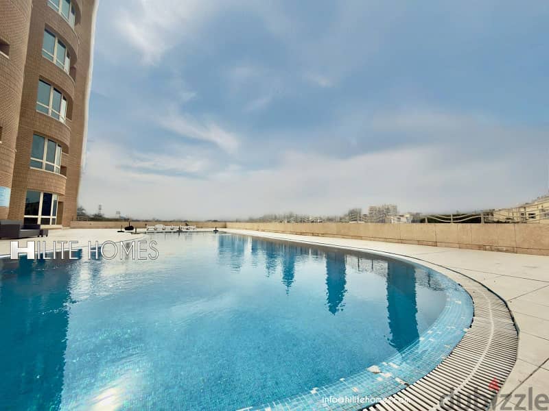 Three bedroom semi furnished apartment for rent, Bneid al qar 10
