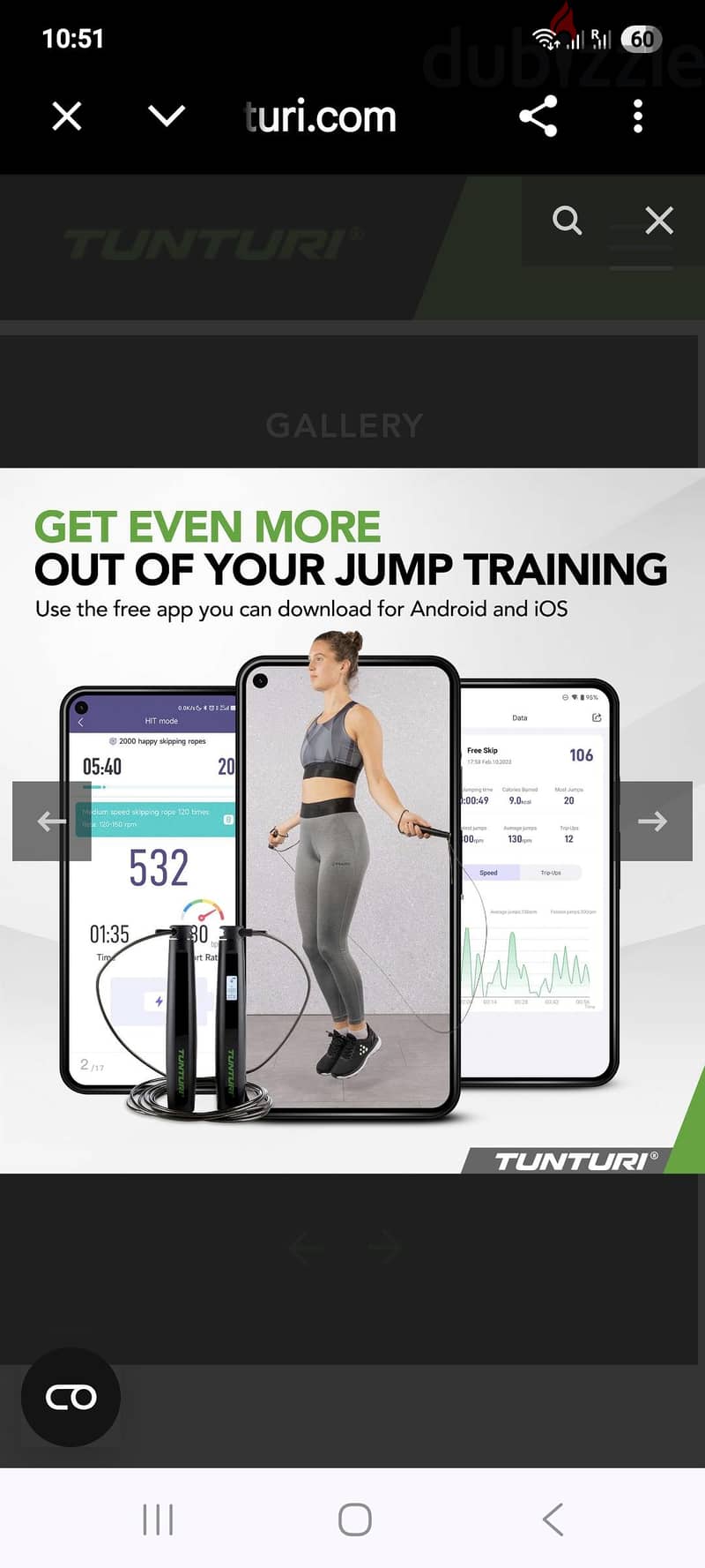 Tunturi Smart Jump Rope @ 2. KD. 60713907 4