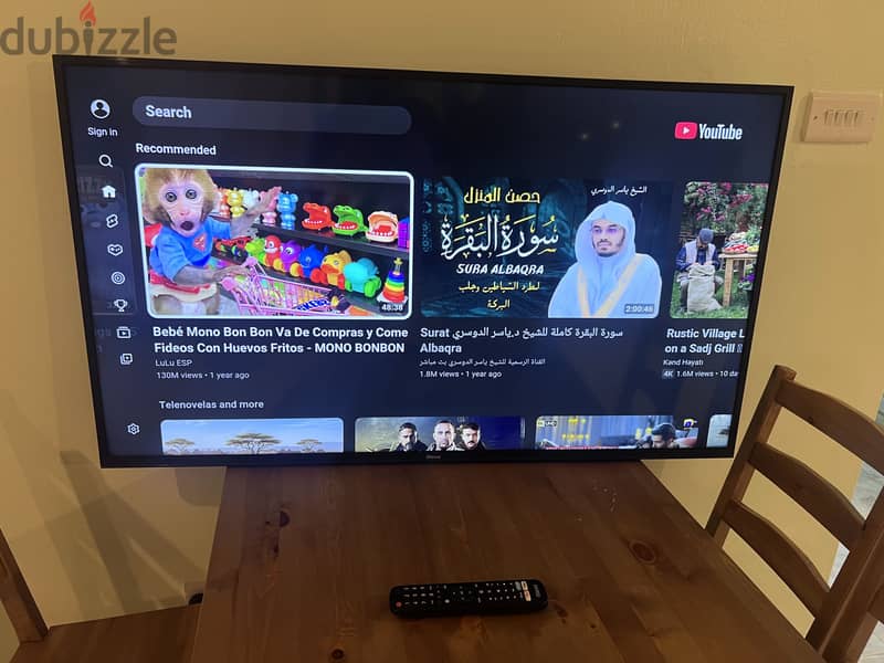 Wansa smart 50 inch with original remote 2