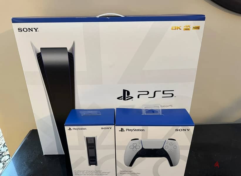 New Sony PlayStation 5 SLIM 1TB 8K Disc Edition - White 1