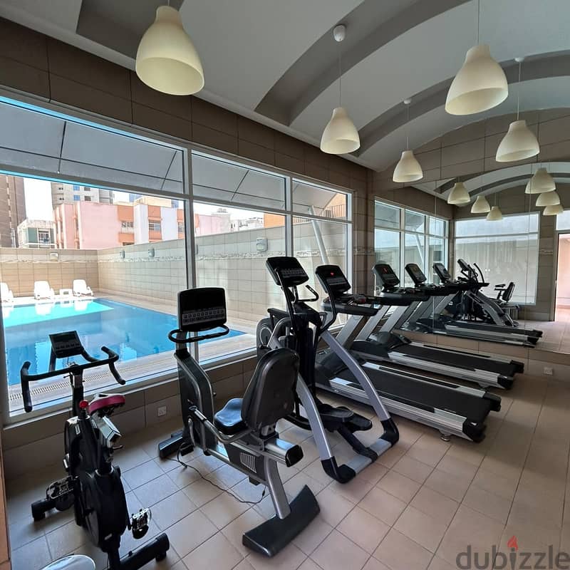 Semi-furnished apartment with a sea view for rent in Salmiya 5