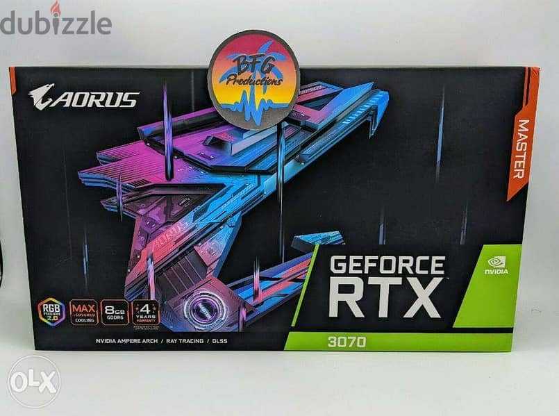 NEW GIGABYTE AORUS GeForce RTX 3070 Master 8GB REV2.0 GDDR6X 0