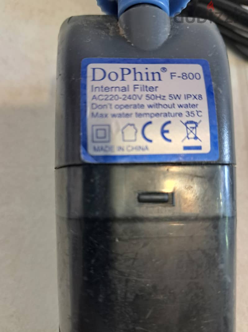 Dophin F-800 internal aquarium filte@ 2. KD 1