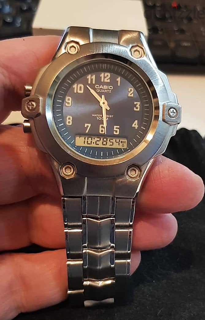 CASIO VINTAGE ANALOG-DIGITAL ساعة كاسيو 2