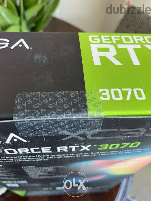 NEW EVGA NVIDIA GeForce RTX 3070 XC3 Ultra Gaming LHR 1