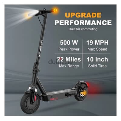 HOVERMAX H10K Pro Electric Adult Scooter 500W. 19 MPH Top Speed 22 Mil